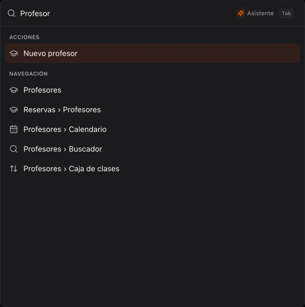 Encontrá y creá todo con ⌘K