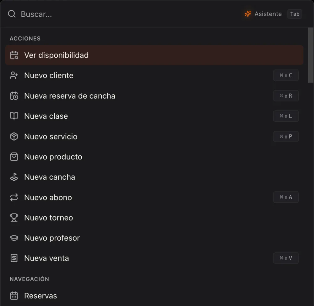 Buscar encuentra de verdad, y abre el panel donde estés